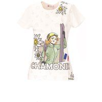 Baumwoll-T-Shirt mit Chamonix-Skigrafik