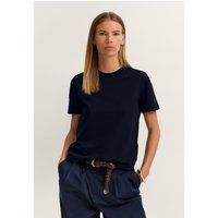 T-Shirt aus Baumwoll-Stretch mit Rundhalsausschnitt