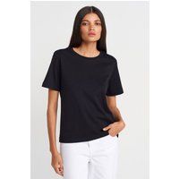 Klassisches Baumwoll-T-Shirt mit Rundhalsausschnitt