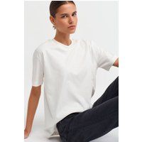 Klassisches Baumwoll-T-Shirt mit Rundhalsausschnitt