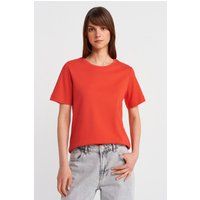 Klassisches Baumwoll-T-Shirt mit Rundhalsausschnitt