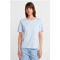Klassisches Baumwoll-T-Shirt mit Rundhals
