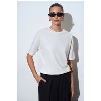 Klassisches Baumwoll-T-Shirt mit Rundhalsausschnitt