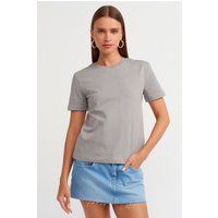 Klassisches Baumwoll-T-Shirt mit Rundhalsausschnitt