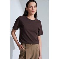 Klassisches Baumwoll-T-Shirt mit Rundhals
