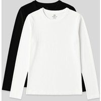Essential Langarmshirt-Set aus Baumwolle