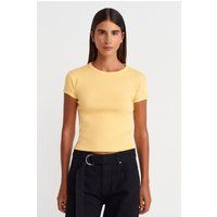 Slim-Fit Crop-T-Shirt aus Baumwolle