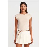 Minimalistisches Slim-Fit Baumwoll-T-Shirt