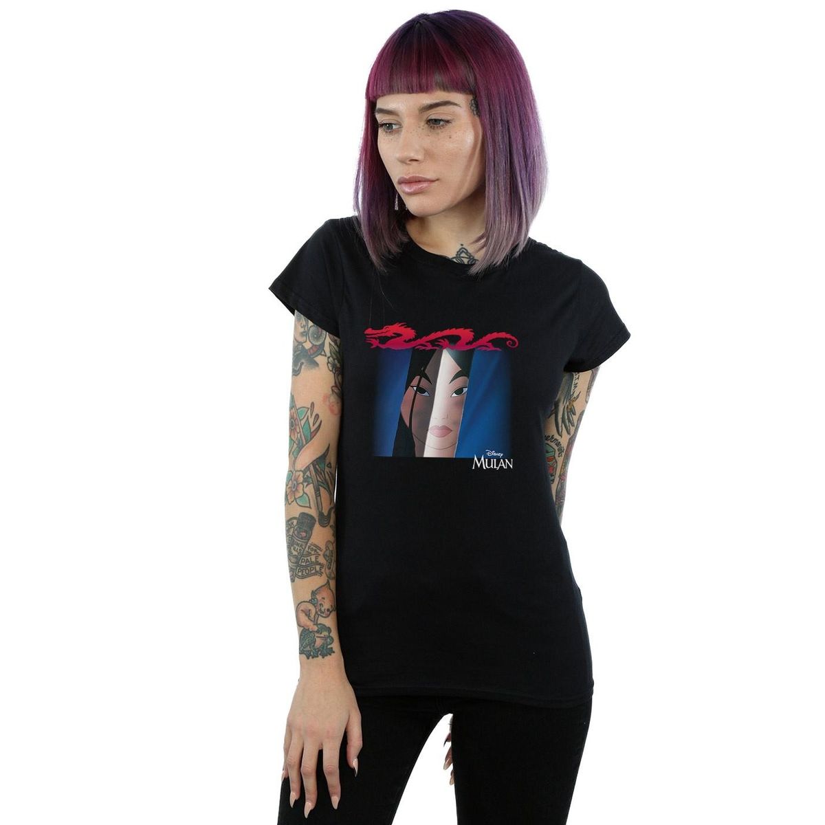 T-Shirt mit Mulan Grafikprint