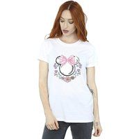T-Shirt mit floralem Minnie-Maus-Print