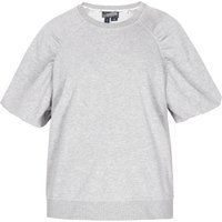 Kurzarm-Sweatshirt mit Puffärmeln