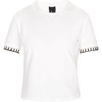 T-Shirt mit dekorativer Bordüre