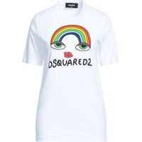 Verspieltes Baumwollshirt mit Regenbogen-Grafik