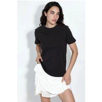 Klassisches Baumwoll-T-Shirt mit Rundhals