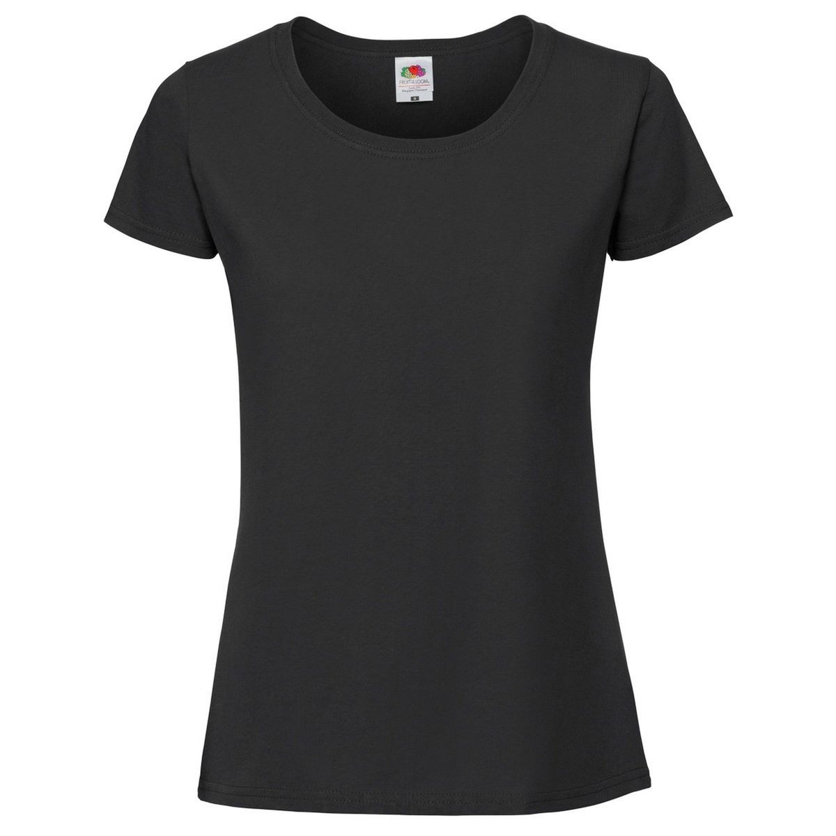 Feminines Ringspun Baumwoll Basic-Shirt
