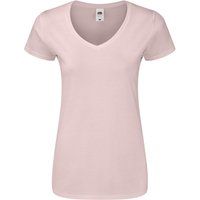 Klassisches V-Ausschnitt Baumwoll-T-Shirt