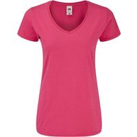 Körperbetontes T-Shirt mit V-Ausschnitt
