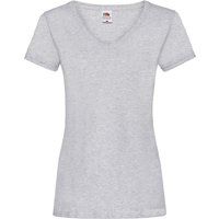 Meliertes T-Shirt mit V-Ausschnitt