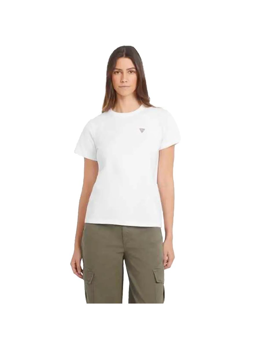 Klassisches Rundhals-T-Shirt mit minimalistischem Logo