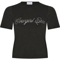 T-Shirt mit glitzerndem Cowgirl-Schriftzug