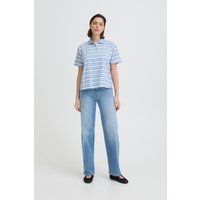 Gestreiftes Kurzarm-Poloshirt
