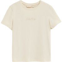 Kurzarm-T-Shirt mit Glitzer-Logo