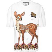 Verziertes T-Shirt mit Rehkitz-Motiv