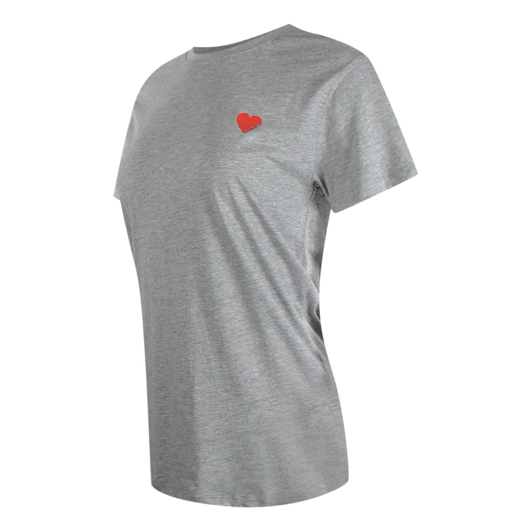 T-Shirt mit kleinem Herz-Logo