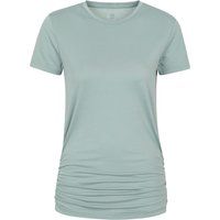 Gerafftes lang geschnittenes Aktiv-T-Shirt