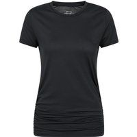Gerafftes Langgeschnittenes Sport-T-Shirt