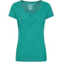 Feuchtigkeitsableitendes Sport-T-Shirt mit U-Ausschnitt