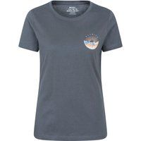 Bio-Baumwoll-Shirt mit Berg-Grafik
