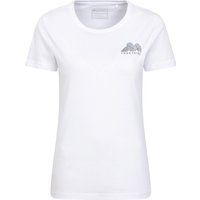 Minimalistisches T-Shirt mit Berggrafik