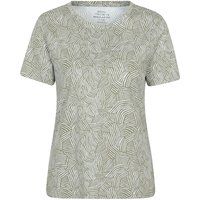 T-Shirt mit abstraktem Linienmuster