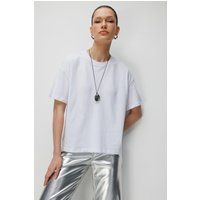 Oversized-T-Shirt mit Seitenschlitzen