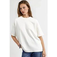 Oversized Strick-T-Shirt mit Modal-Touch
