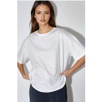 Schimmerndes Pailletten-Shirt mit Rundhalsausschnitt