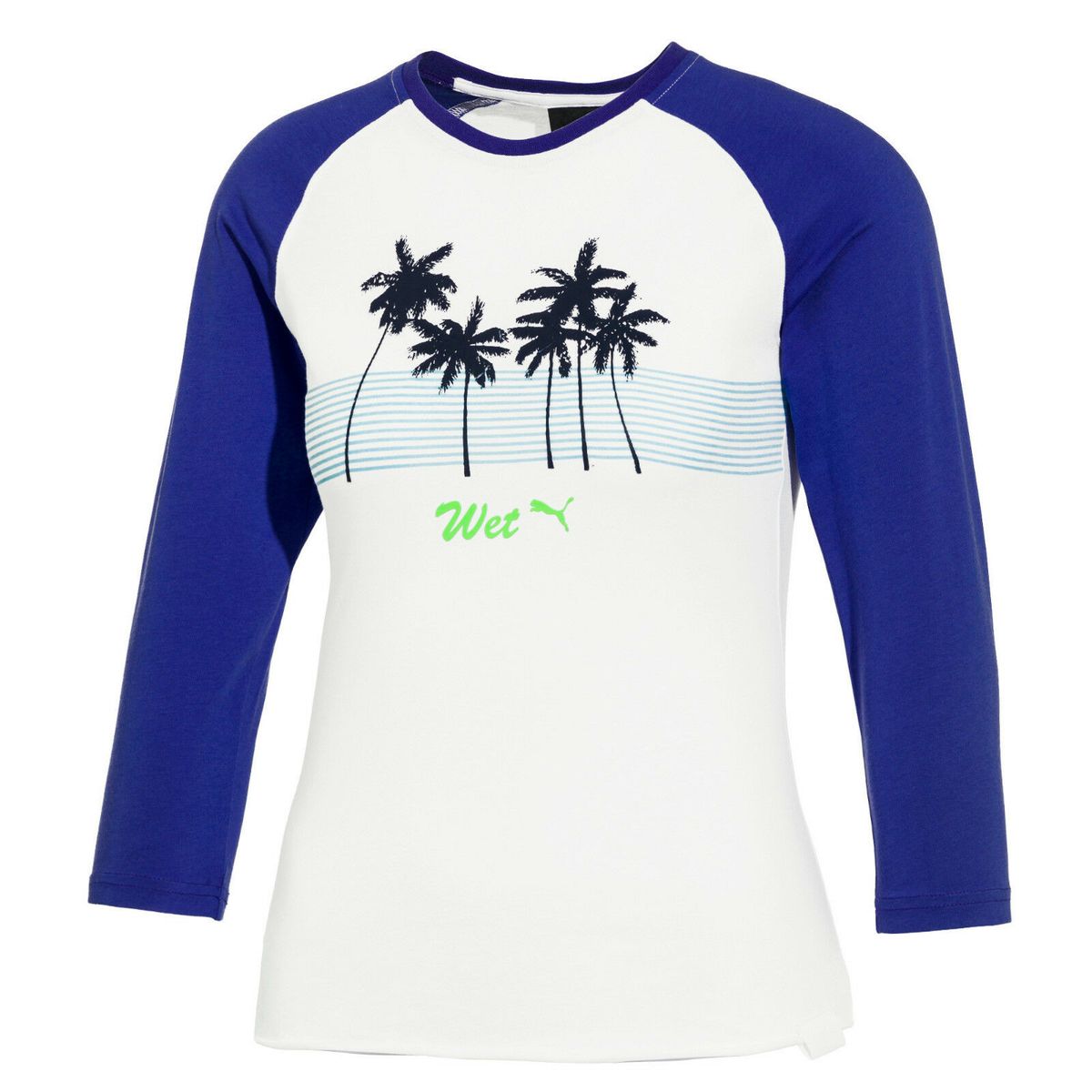 Raglan-T-Shirt mit Tropen-Print