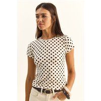 Klassisches Polka-Dot T-Shirt