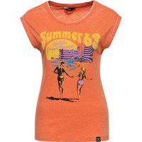 Grafik-T-Shirt mit Vintage-Strandmotiv