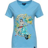 T-Shirt mit Vintage-Roller-Grafik