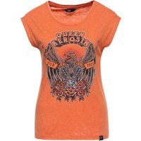 Vintage-Waschgang T-Shirt mit Rock-Grafik