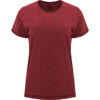Gewaschenes Baumwollshirt mit Rundhalsausschnitt