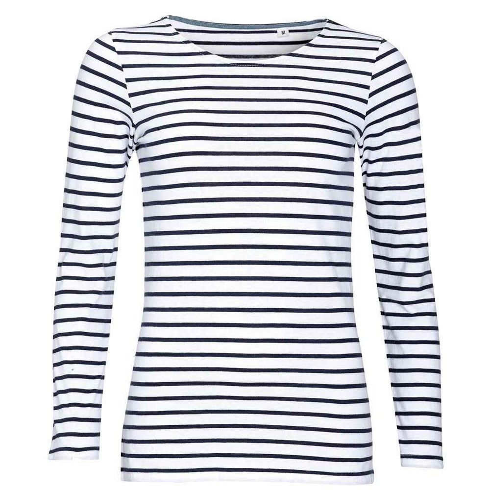 Klassisches gestreiftes Langarmshirt