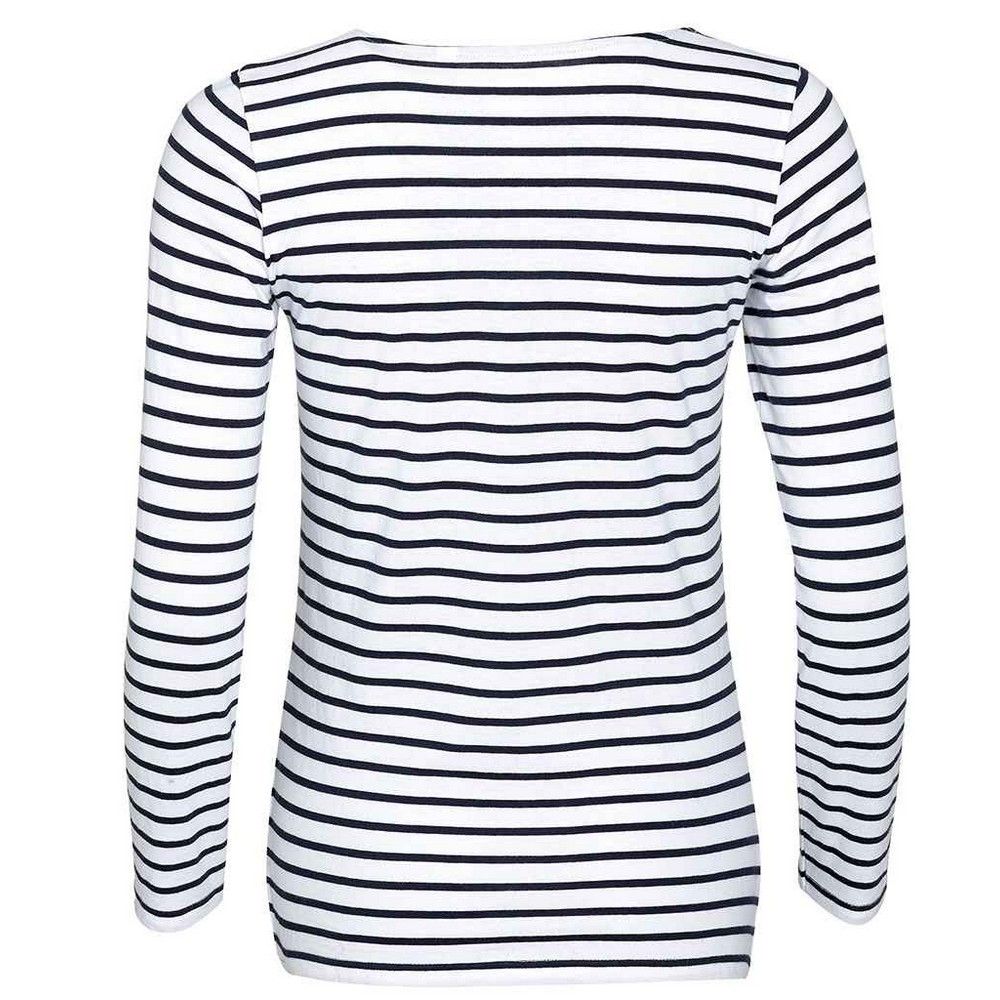 Klassisches gestreiftes Langarmshirt