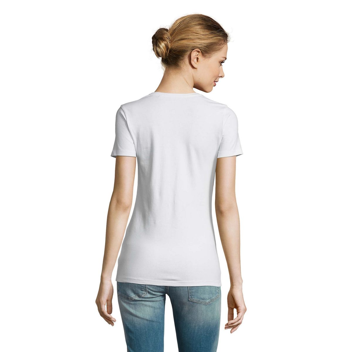 Klassisches Baumwoll-Stretch Slim T-Shirt