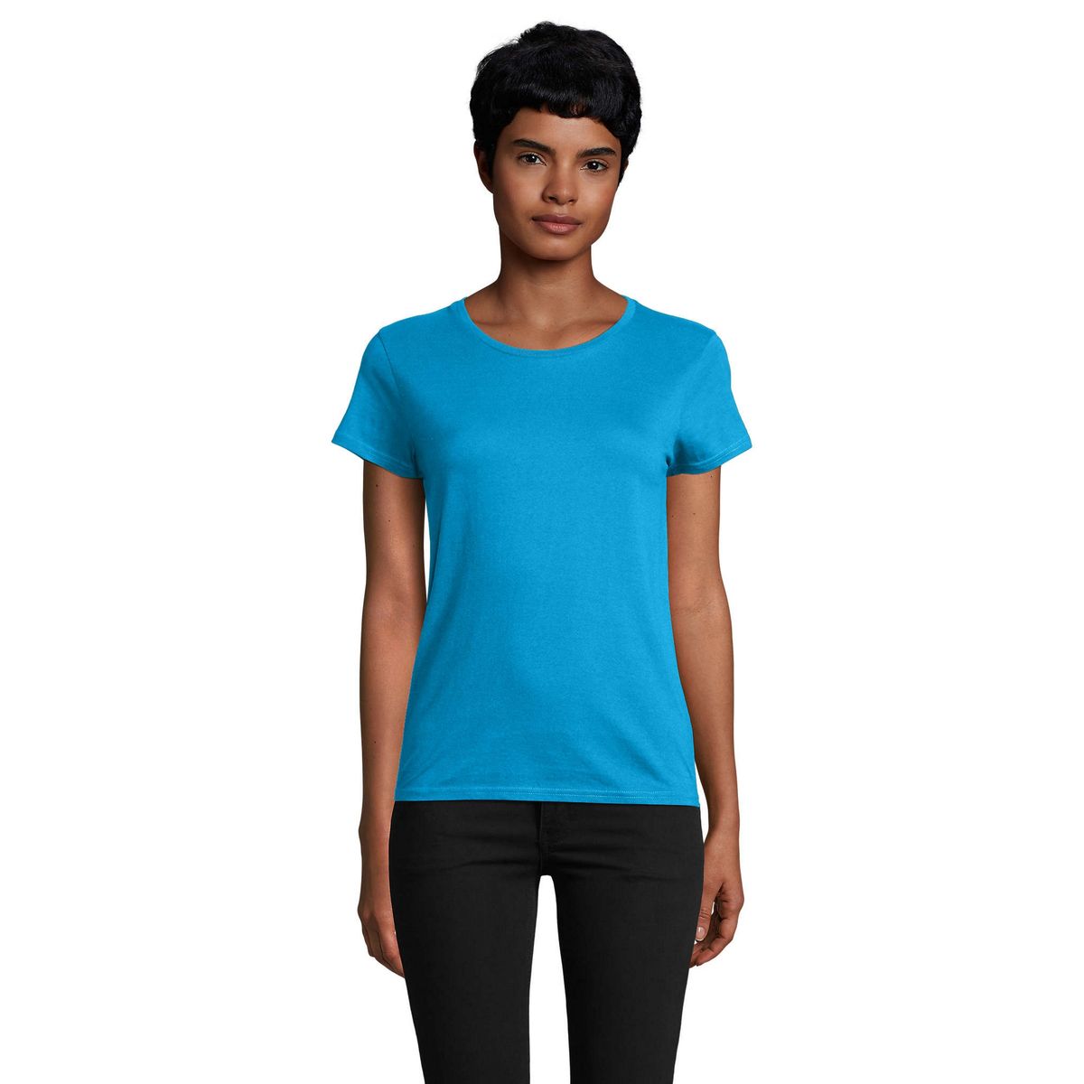 Kurzärmeliges Bio-Baumwoll-T-Shirt