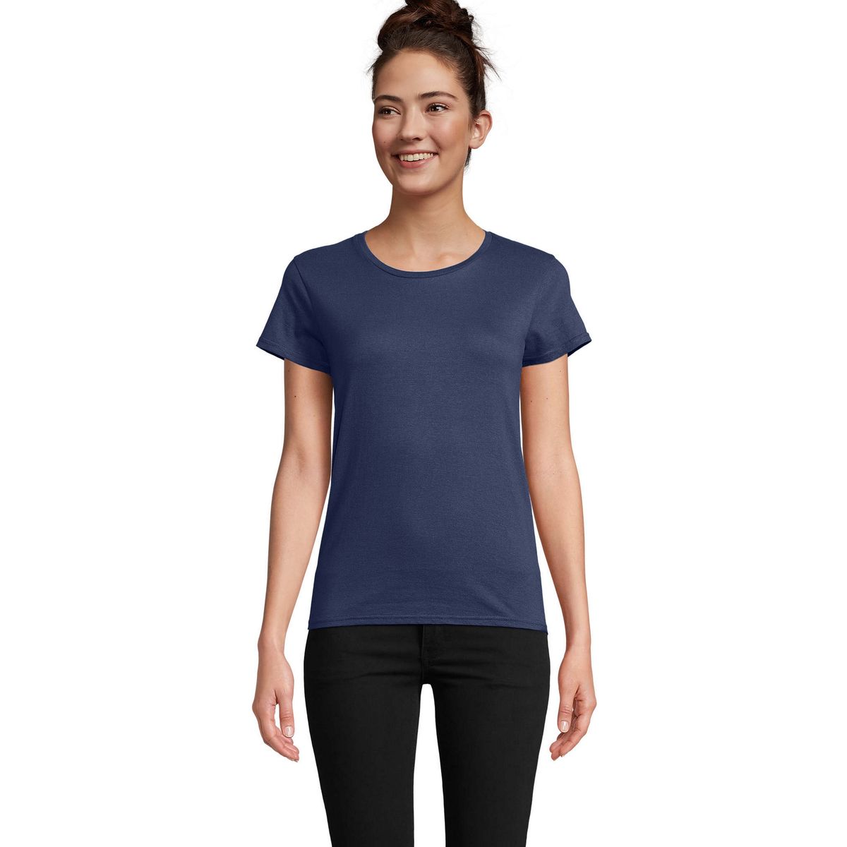 T-Shirt aus Bio-Baumwolle mit Rundhalsausschnitt