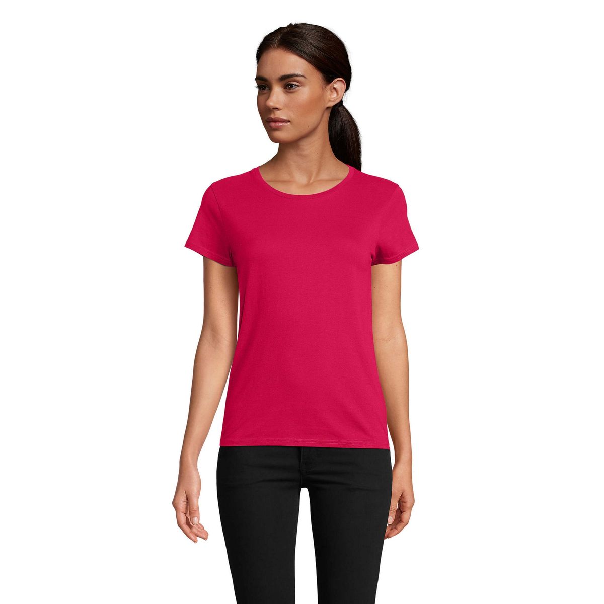 Klassisches Bio-Baumwoll T-Shirt mit Rundhals