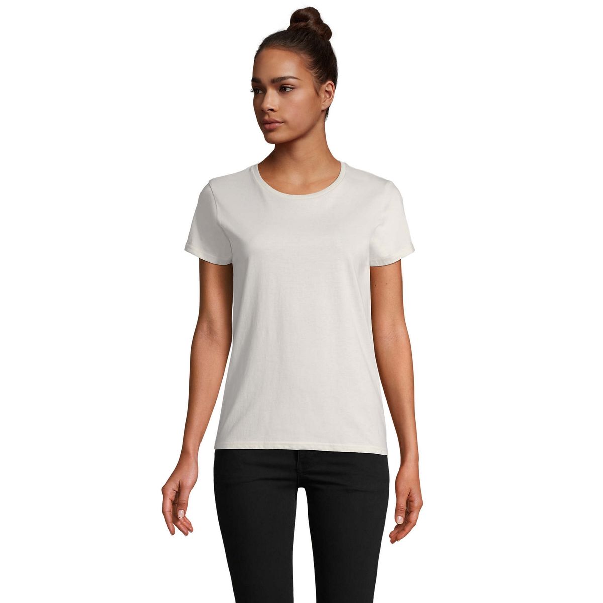 Rundhals-T-Shirt aus Bio-Baumwolle